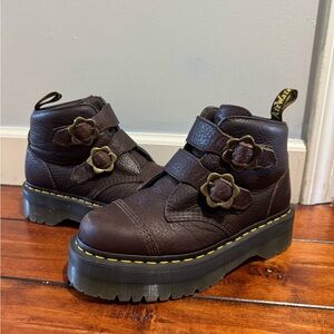Dr. Martens Dark Brown Leather Boots